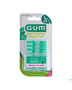 Gum softpicks comfort flex mint l    40