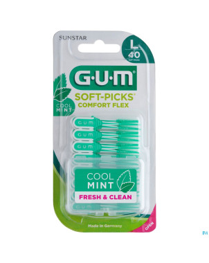 Gum softpicks comfort flex mint l    40
