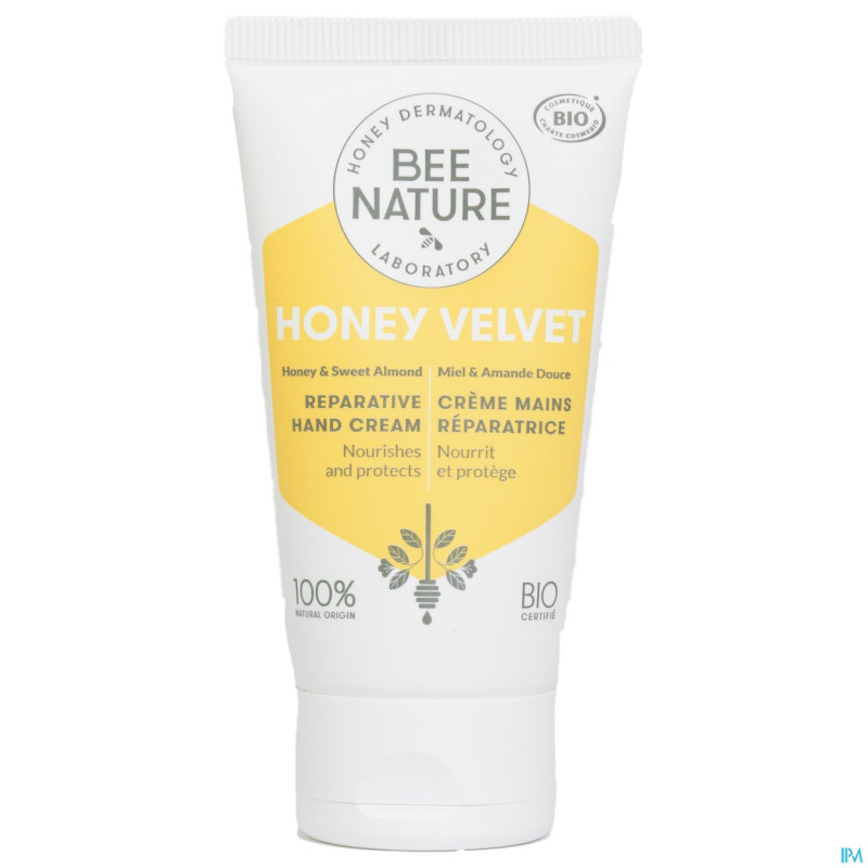 Bee nature creme mains repar. honey velvet    50ml