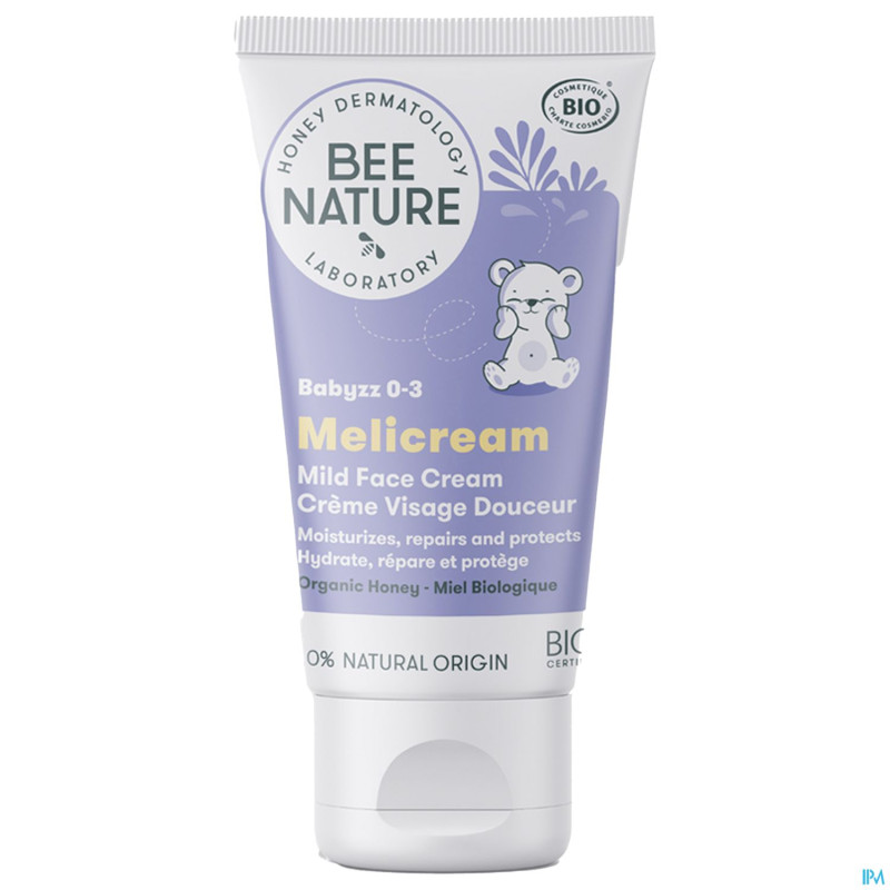 Bee nature babyzz creme visage douceur meli 50ml