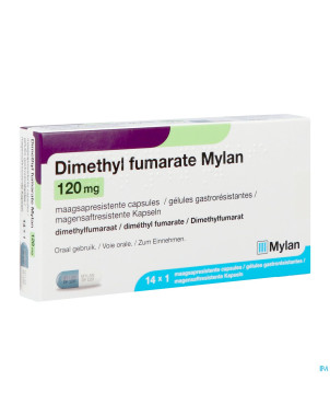 Dimethyl fumarate mylan 120mg gastrores. caps  14