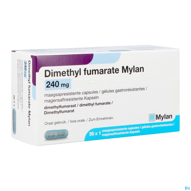 Dimethyl fumarate mylan 240mg gastrores. caps  56