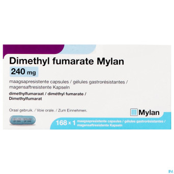 Dimethyl fumarate mylan 240mg gastrores. caps 168