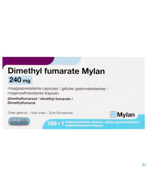 Dimethyl fumarate mylan 240mg gastrores. caps 168
