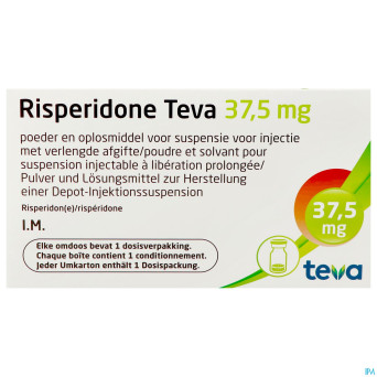 Risperidone teva pdr+solv susp inj lib.prol.37,5mg