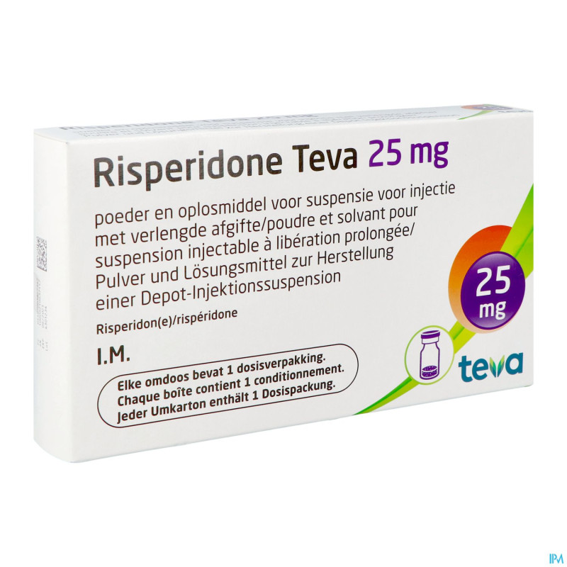 Risperidone teva pdr+solv susp inj lib.prol.  25mg