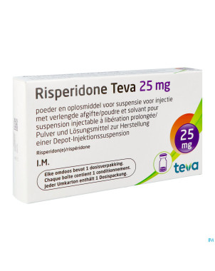 Risperidone teva pdr+solv susp inj lib.prol.  25mg