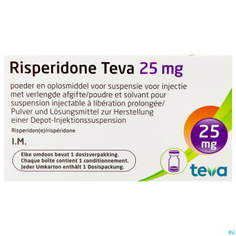 Risperidone teva pdr+solv susp inj lib.prol.  25mg
