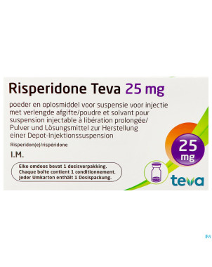 Risperidone teva pdr+solv susp inj lib.prol.  25mg