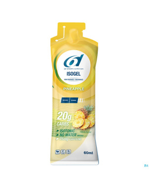 6d sixd isogel + caffeine pineapple    6x60ml
