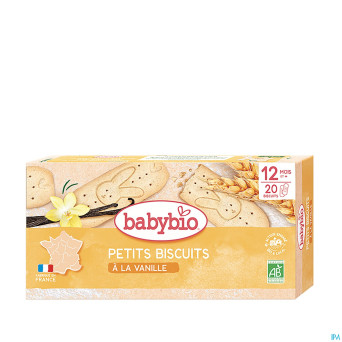 Babybio biscuits bebe vanille    +12m 160g