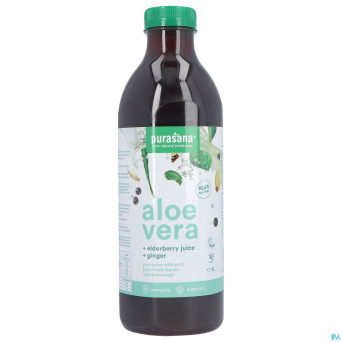 Purasana vegan aloe vera+elderberry+ginger juice1l