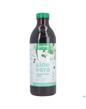 Purasana vegan aloe vera+elderberry+ginger juice1l