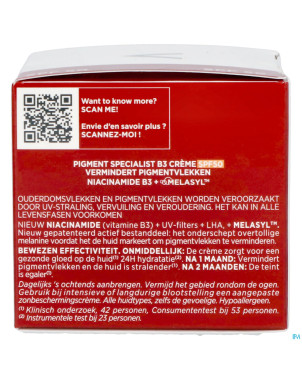 Vichy liftactiv creme b3 a/taches brunes ip50 50ml