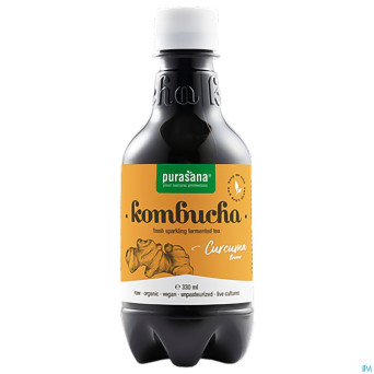 Purasana vegan kombucha curcuma bio    330ml