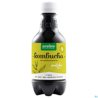Purasana vegan kombucha matcha bio    330ml