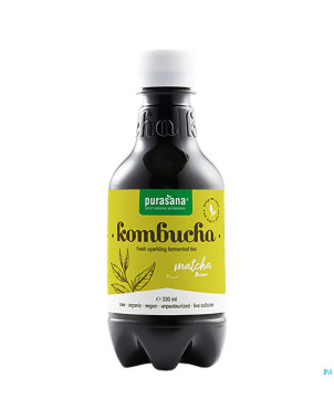 Purasana vegan kombucha matcha bio    330ml