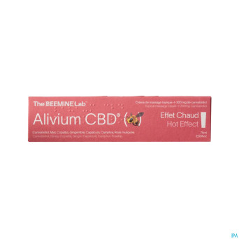Beemine lab alivium cbd creme massage chaud   75ml