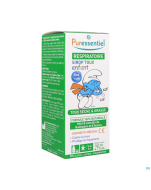 Puressentiel respiratoire sirop enfant toux  140ml