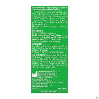 Puressentiel respiratoire sirop enfant toux  140ml