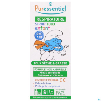 Puressentiel respiratoire sirop enfant toux  140ml