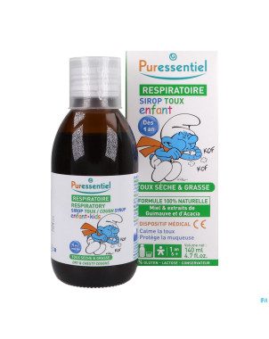 Puressentiel respiratoire sirop enfant toux  140ml