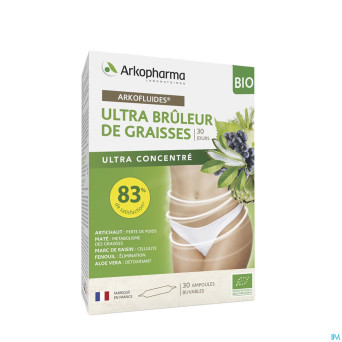 Arkofluides ultra bruleur graisse bio  amp 30x10ml