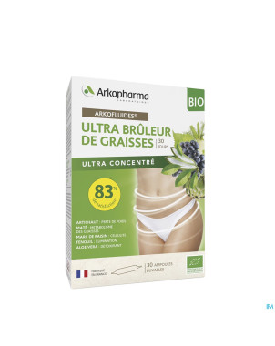 Arkofluides ultra bruleur graisse bio  amp 30x10ml