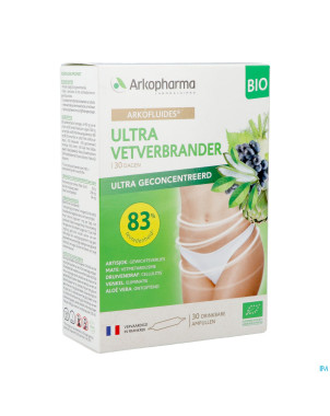 Arkofluides ultra bruleur graisse bio  amp 30x10ml