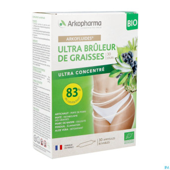 Arkofluides ultra bruleur graisse bio  amp 30x10ml