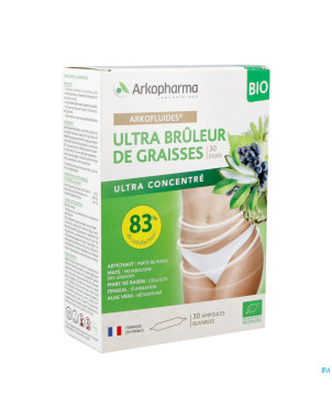 Arkofluides ultra bruleur graisse bio  amp 30x10ml