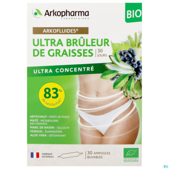 Arkofluides ultra bruleur graisse bio  amp 30x10ml