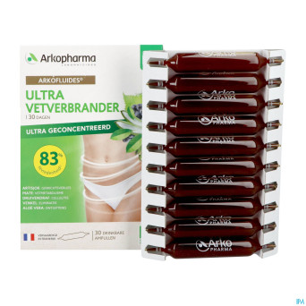 Arkofluides ultra bruleur graisse bio  amp 30x10ml