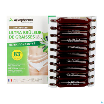 Arkofluides ultra bruleur graisse bio  amp 30x10ml