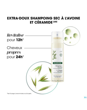Klorane capil. sh sec lait avoine&ceramine150ml nf
