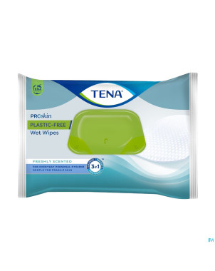 Tena proskin plastic free wet wipes    48