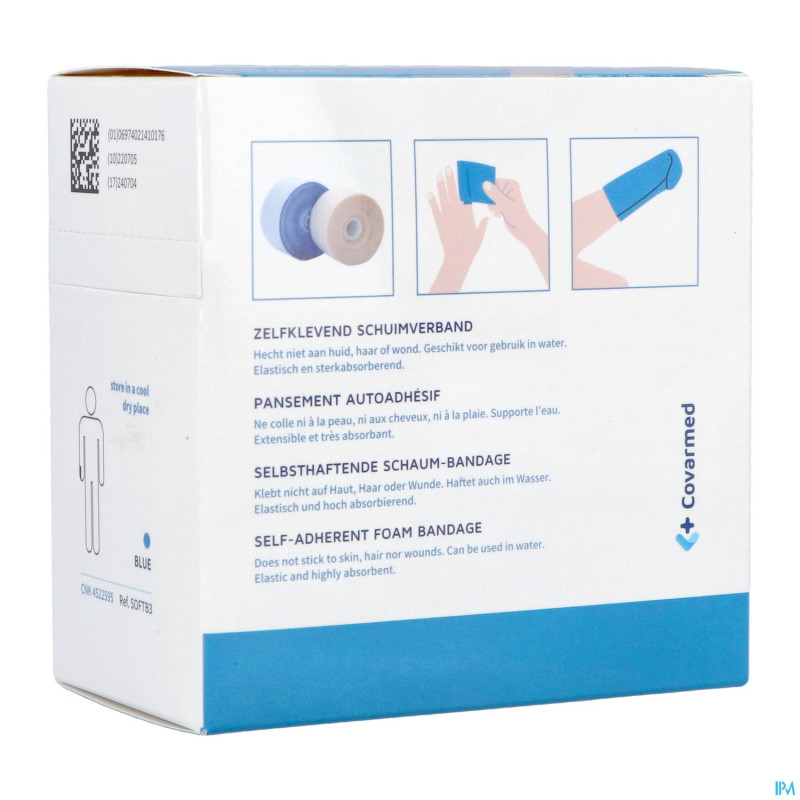 Covasoft bandage bleu 6cmx4,5m    covarmed