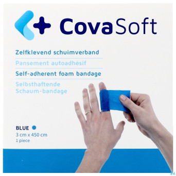 Covasoft bandage bleu 3cmx4,5m    covarmed