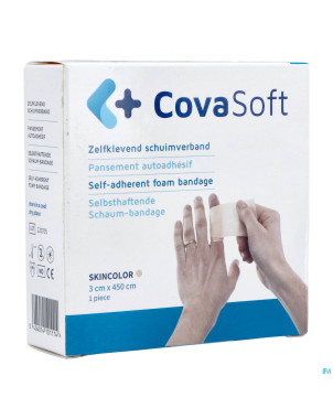 Covasoft bandage peau 3cmx4,5m    covarmed