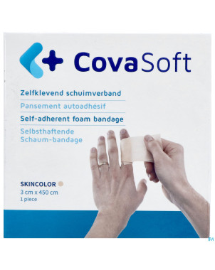 Covasoft bandage peau 3cmx4,5m    covarmed