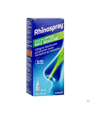 Rhinospray+eucal.nez bouche 1,18mg/ml spr nas.10ml