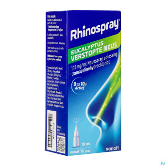 Rhinospray+eucal.nez bouche 1,18mg/ml spr nas.10ml