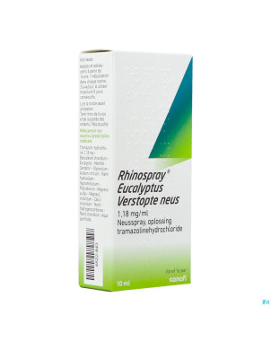 Rhinospray+eucal.nez bouche 1,18mg/ml spr nas.10ml