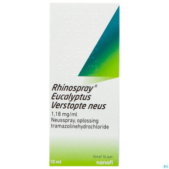 Rhinospray+eucal.nez bouche 1,18mg/ml spr nas.10ml