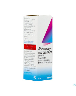 Rhinospray nez qui coule 0,6mg/ml spr nas.sol 15ml
