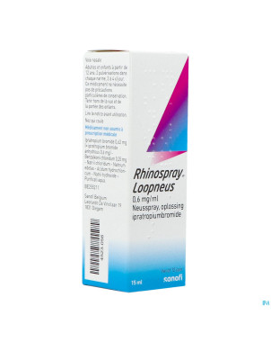 Rhinospray nez qui coule 0,6mg/ml spr nas.sol 15ml