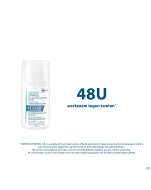 Ducray hidrosis control roll-on    40ml nf