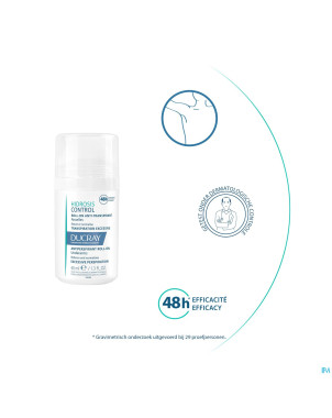 Ducray hidrosis control roll-on    40ml nf