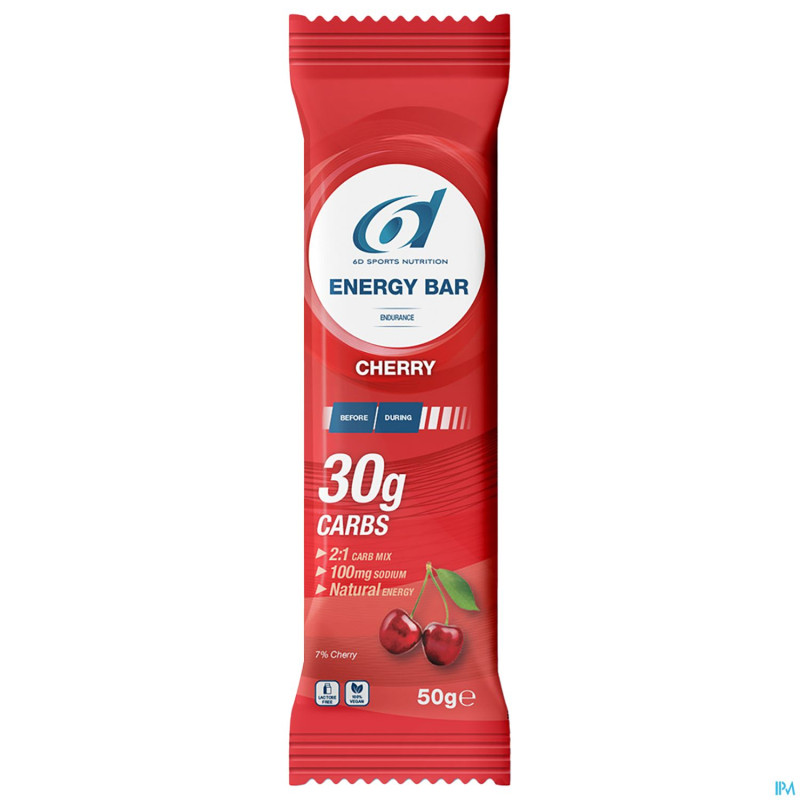 6d energy bar cherry    6x50g