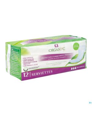 Organyc fuites urinaires serviettes normal    12